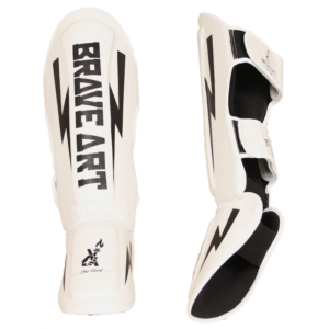 Protège-tibias Brave Art - Blanc/Noir