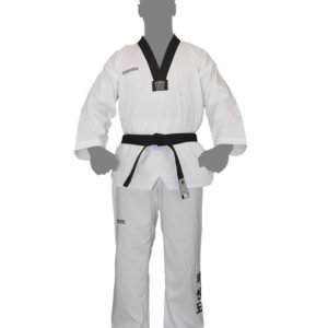 Dobok Ultra Light Fighter brodé col noir NihonDo