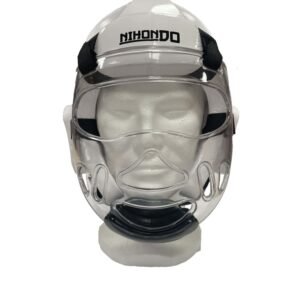 Casque TKD Nihondo avec Visière BLANC