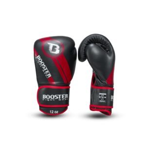 Gants de Boxe Booster BGL 1 V3 Black/ RED Foil
