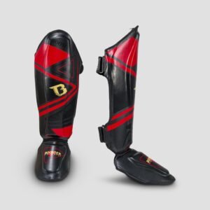 Protège-Tibias Booster Fight Gear BSG V10 Black/Red